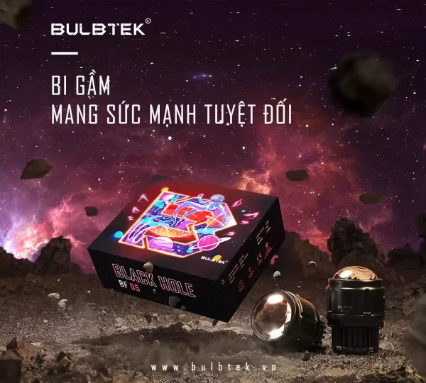 BI GẦM Ô TÔ BLACKHOLE BULBTEK TRỢ SÁNG TOP 1